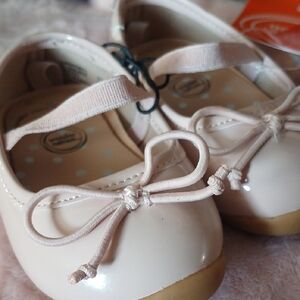Wonder Nation Light Pink Ballerina Style Dress Shoes with Bow